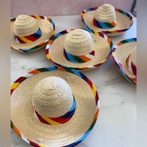 Mexican Fiesta Party Hats mini set of 5